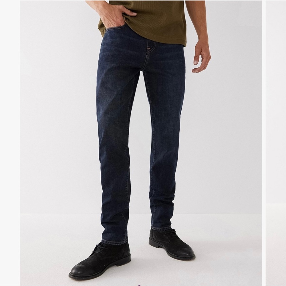 TRUE RELIGION | Rocco Renegade straight leg jeans: dark grove